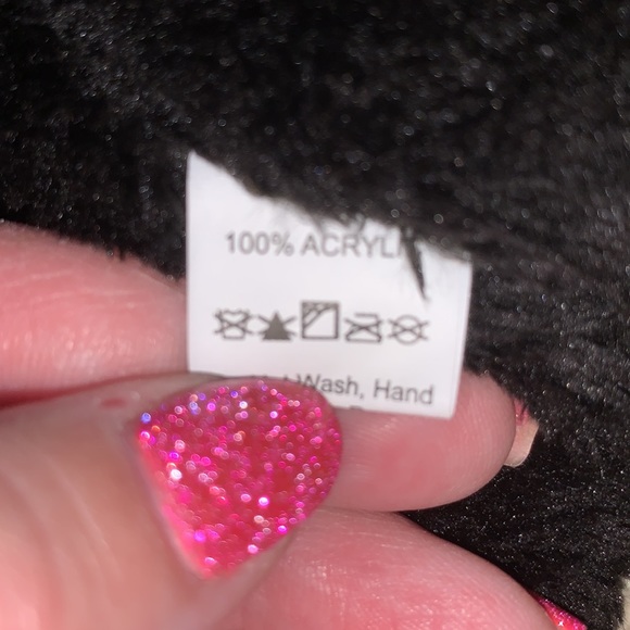 Black plaid soft plush scarf fleece neck warmer gaiter - Picture 3 of 3